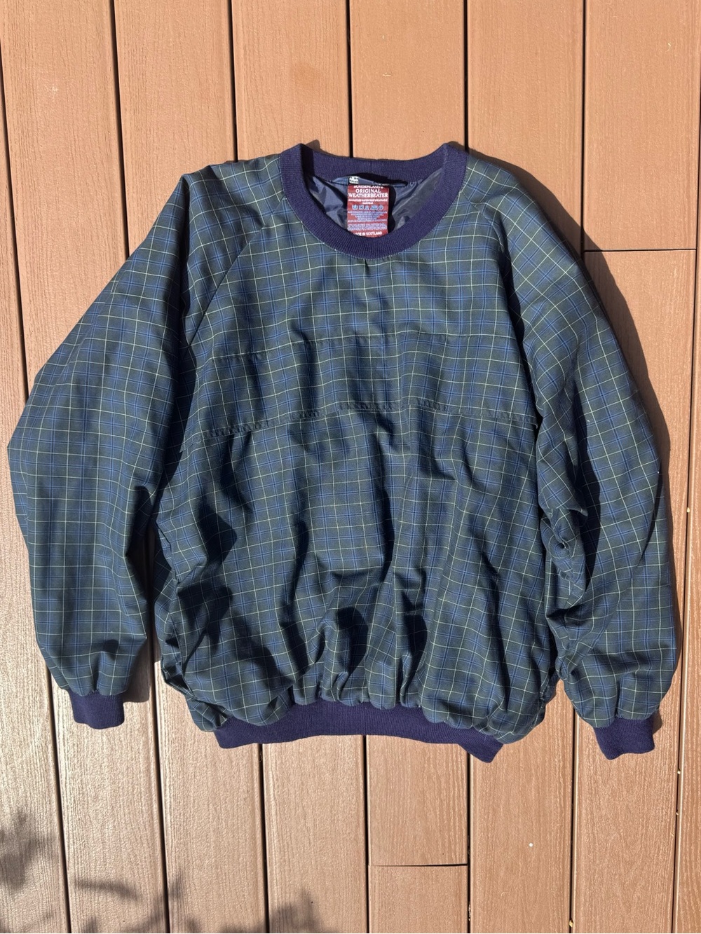 Sunderland of Scotland Waterproof Golf Jacket Tartan Plaid Windbreaker XXL